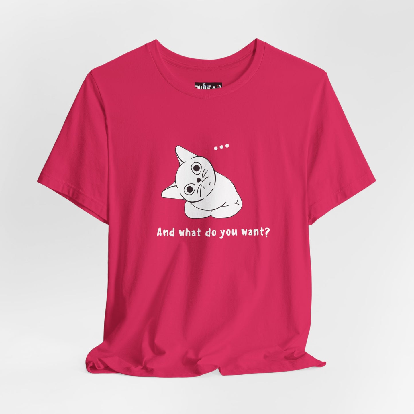 Vexing Cat Wondering What You Want. Unisex Jersey Short Sleeve Tee