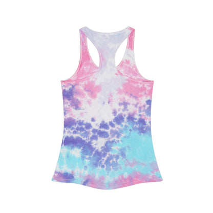 Cotton Candy. Tie Dye Racerback Tank Top