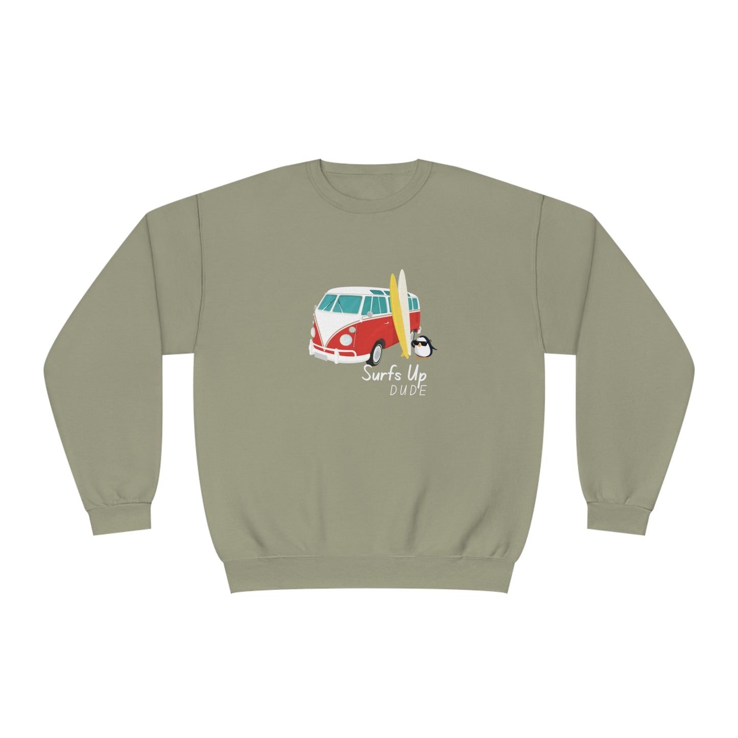 Surfs Up Dude. Unisex NuBlend® Crewneck Sweatshirt