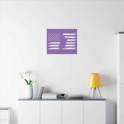 Charlie The American Flag Dog. Canvas Gallery Wraps