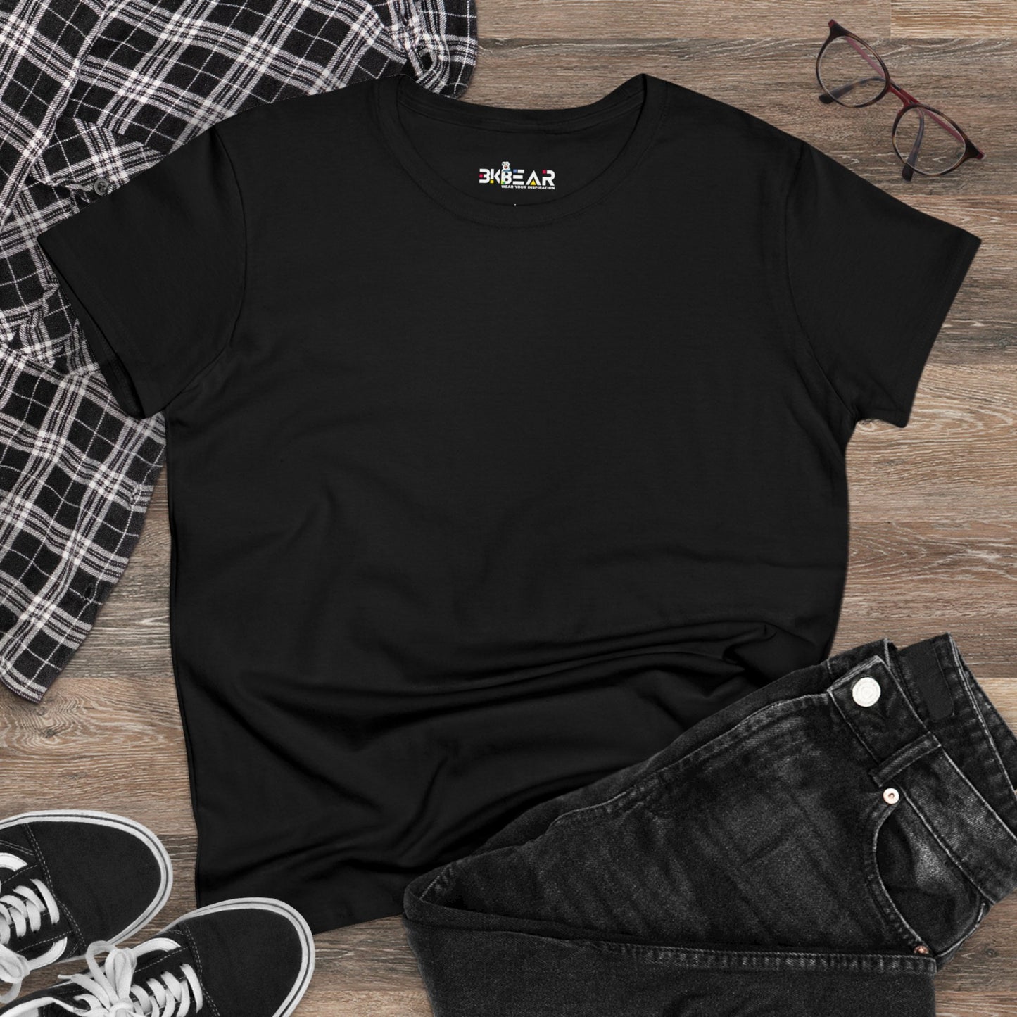 Solid Azalea. Women's Midweight Cotton Tee