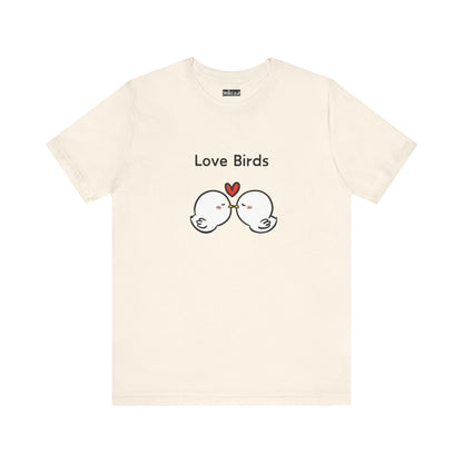 Love Birds Boyfriend T Graphic. Unisex Jersey Short Sleeve Tee