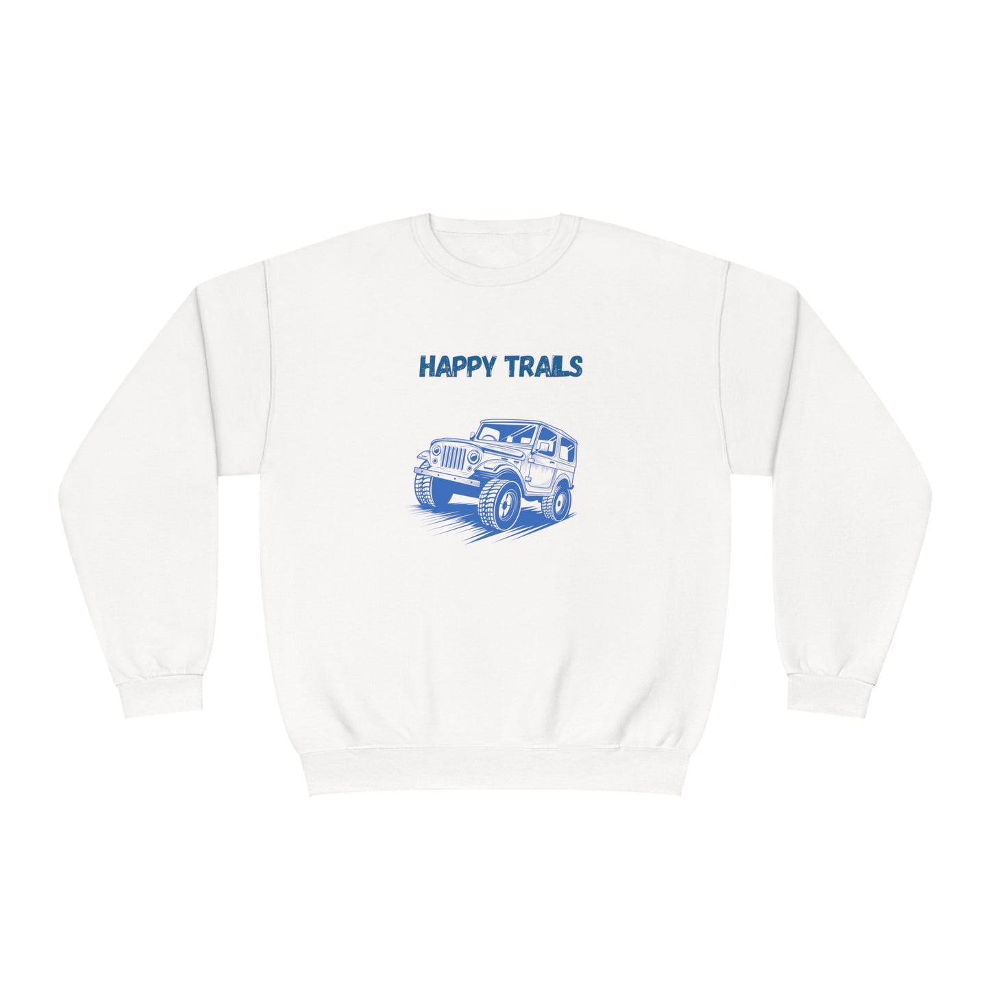 Exploring Happy Trails In a Jeep. Unisex NuBlend® Crewneck Sweatshirt