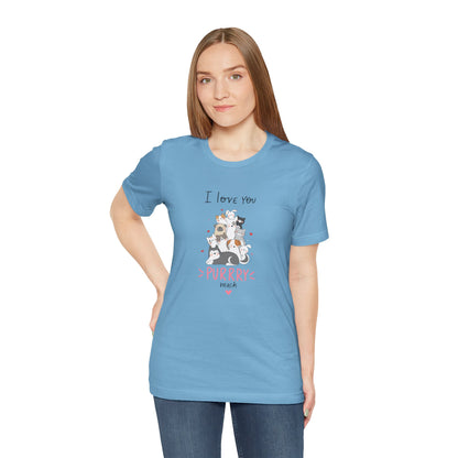 Adorable Animals that Love You Purry Much. Unisex Jersey Short Sleeve Tee