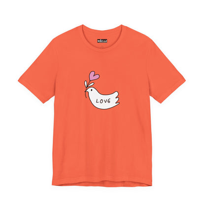 Love. Dove. Unisex Jersey Short Sleeve Tee