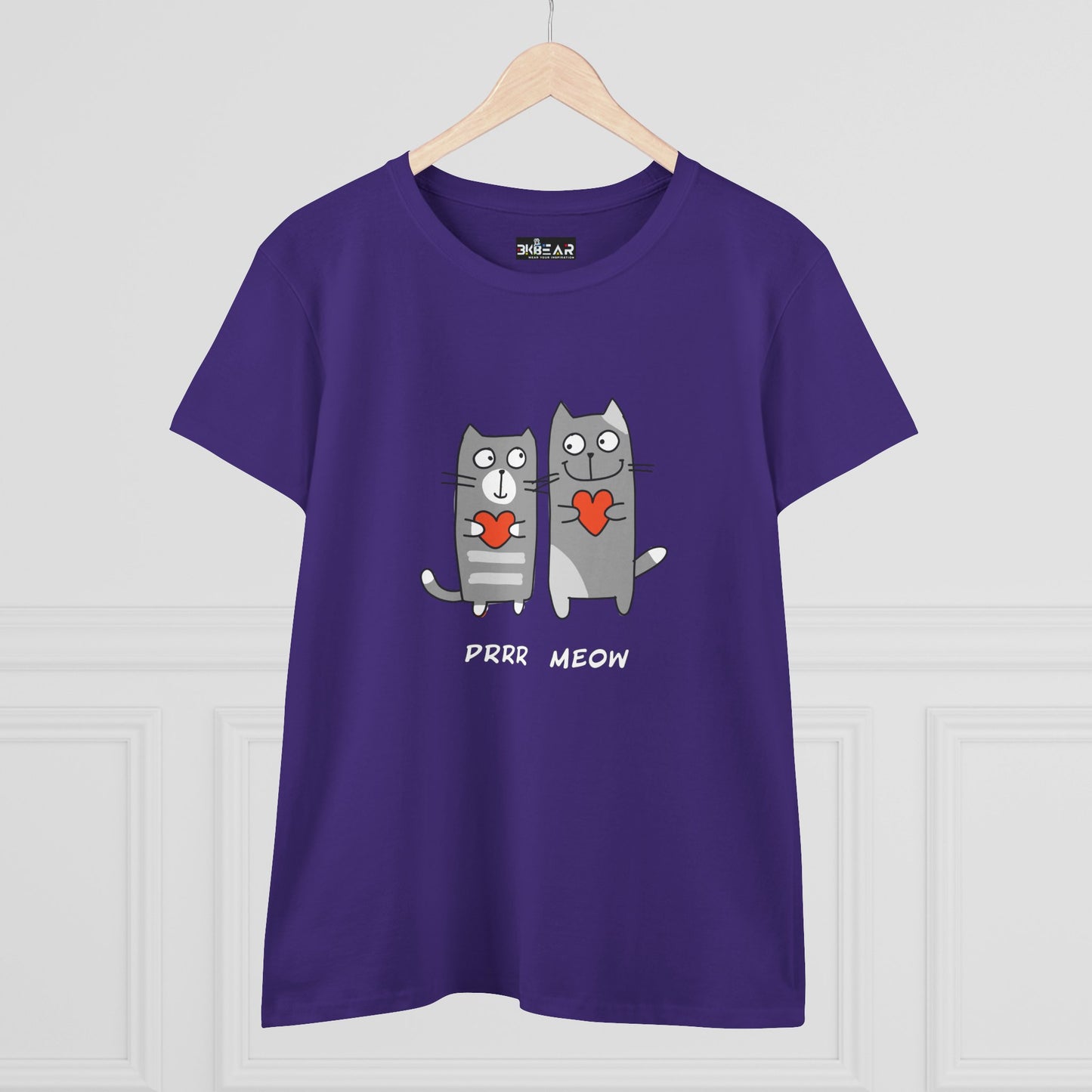 Happy Cat's. Prrr Meow. Women's Midweight Cotton Tee