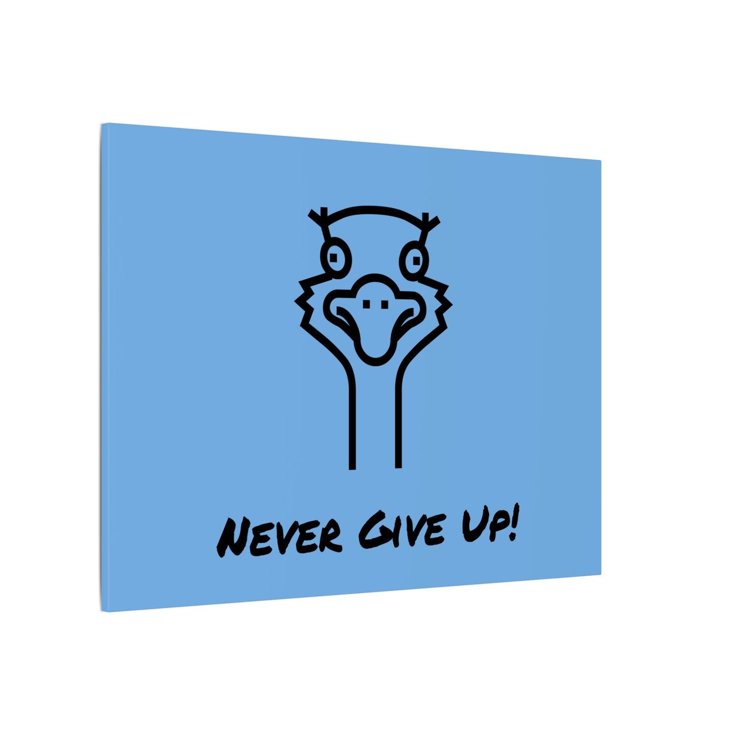 Oscar The Ostrich and JimmyV Never Gave Up. Canvas Gallery Wraps