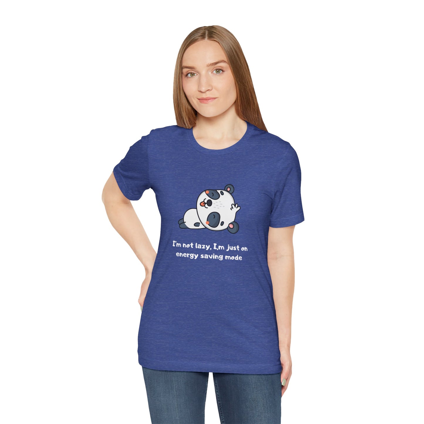 I'm Not Sleeping I'm on Energy Saving Mode. Unisex Jersey Short Sleeve Tee