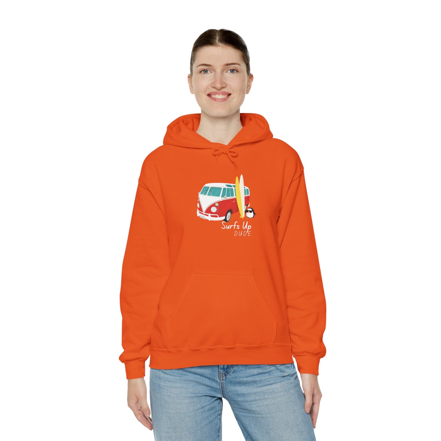 Surfs Up Dude. Unisex Heavy Blend™ Hooded Sweatshirt
