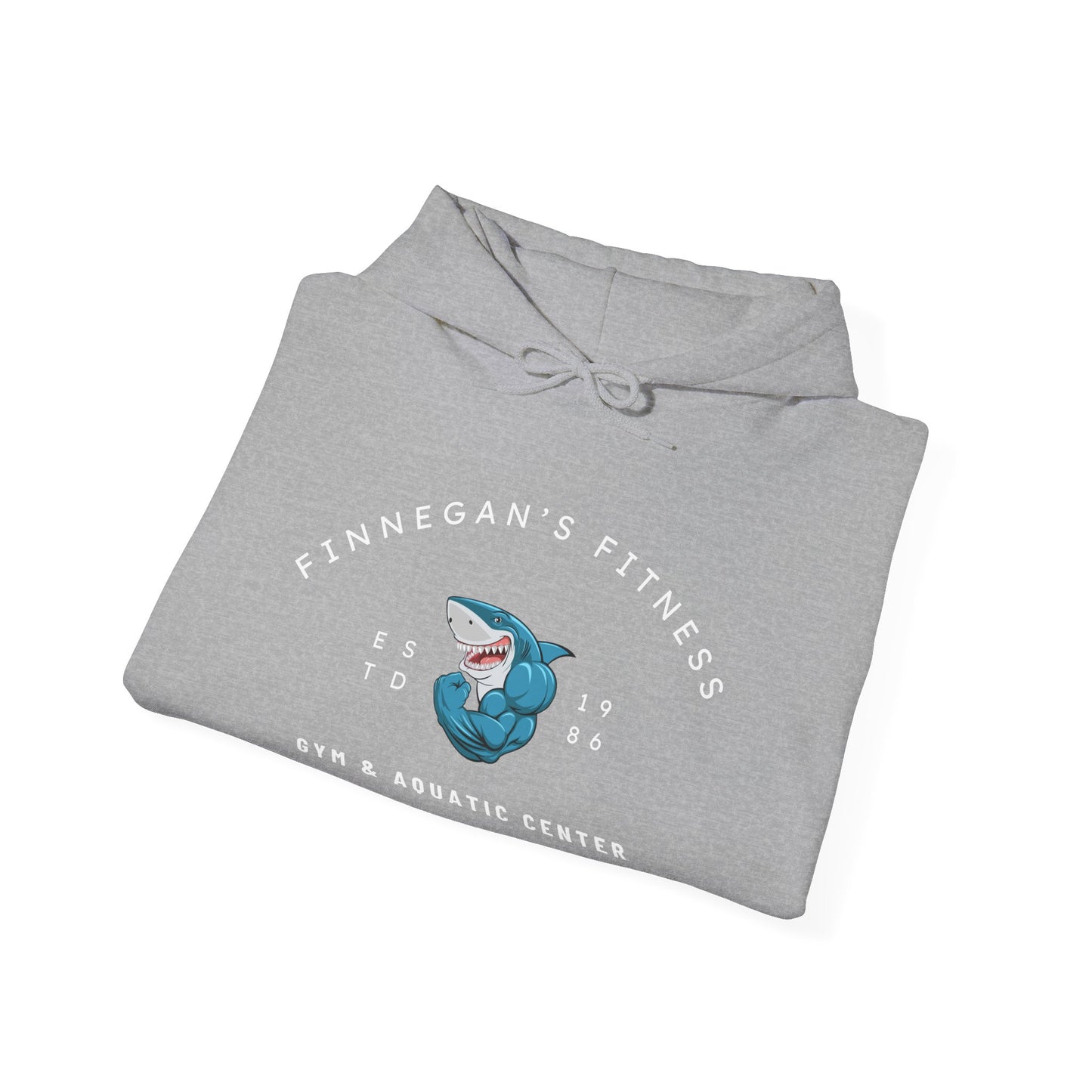 Shark Gym Hoodie – Finnegan’s Fitness & Aquatic Center Sweatshirt