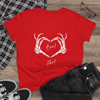 Boo Hoo Women’s Midweight Cotton Tee – Playful Graphic Mood Tee