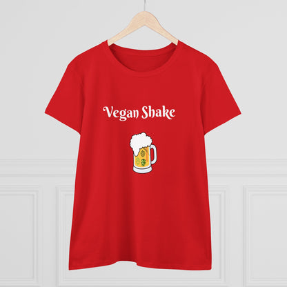 Vegan Shake.  Women's Midweight Cotton Tee