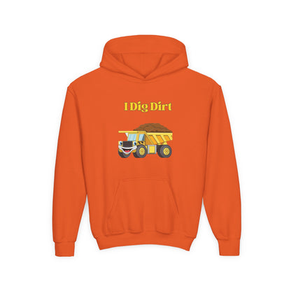 I Dig Dirt. Kids Hoodie