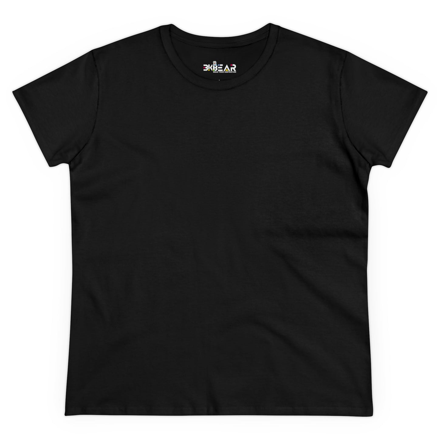 Solid Orange. Women's Midweight Cotton Tee