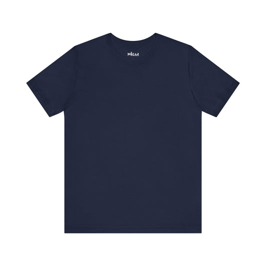 Solid Navy. Unisex Jersey Short Sleeve Tee