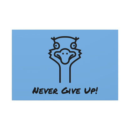 Oscar The Ostrich and JimmyV Never Gave Up. Canvas Gallery Wraps