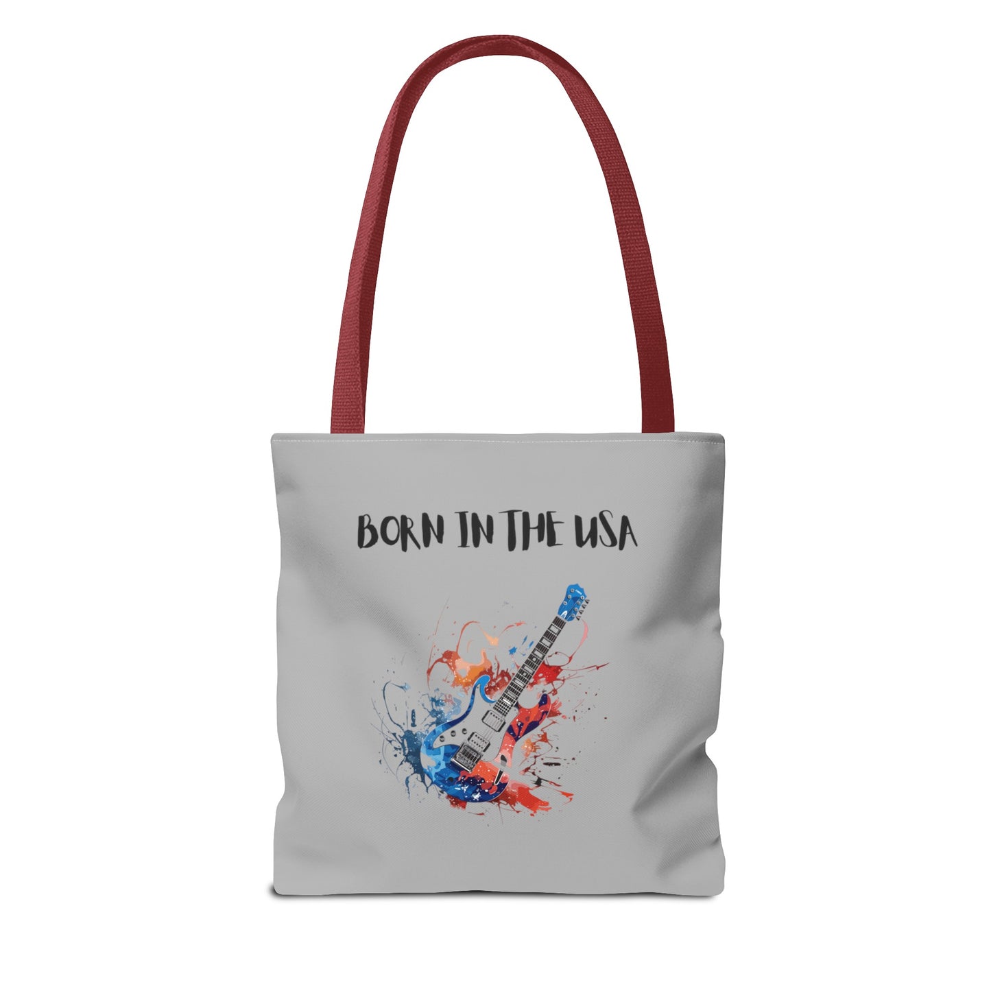 Born In The USA Guitar. Gray Tote Bag