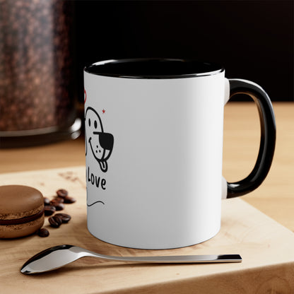 Puppy Love. Accent Coffee Mug, 11oz