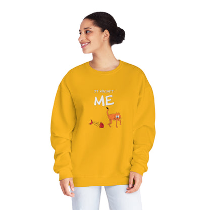 Leo The Cat Didn't Do It..  Unisex NuBlend® Crewneck Sweatshirt