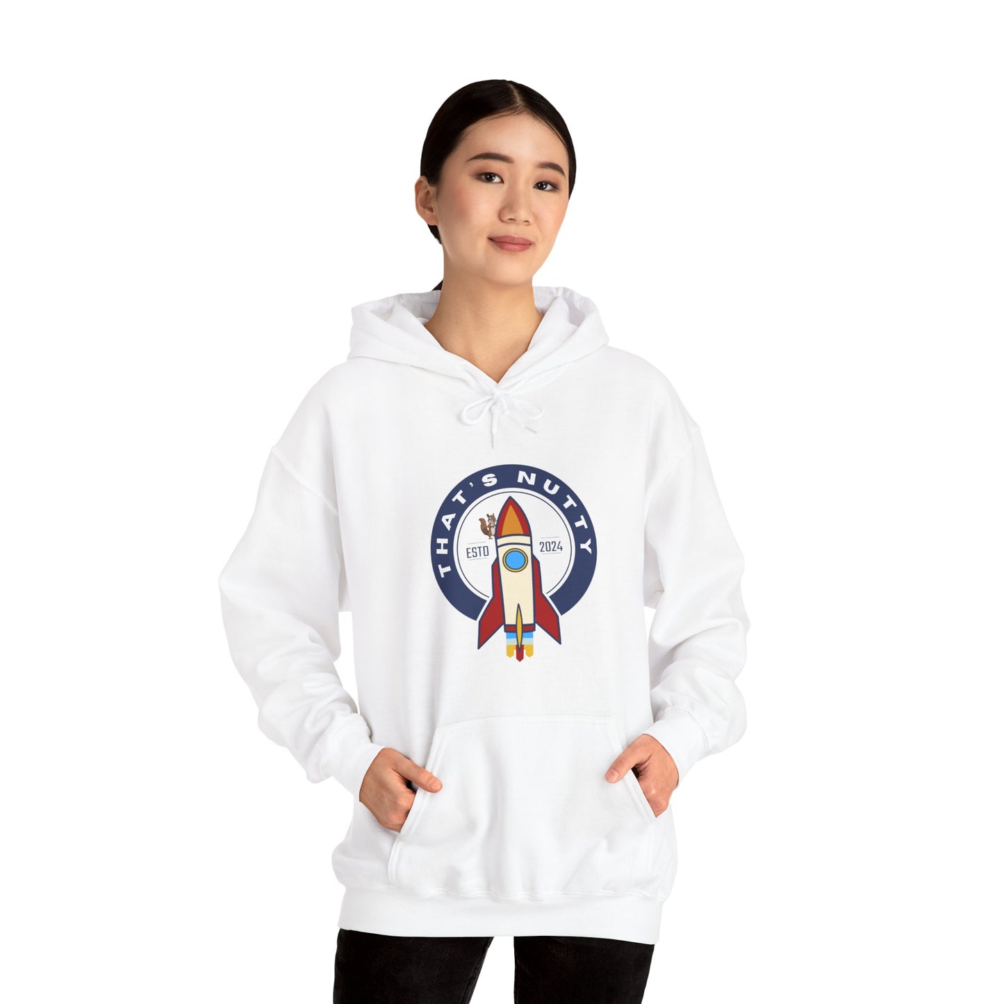 That's Nutty On A Rocket Ship Hooded Sweatshirt