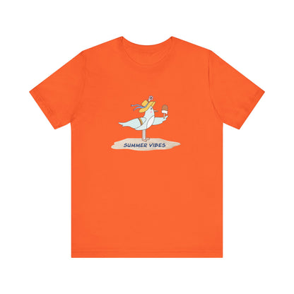 Regal Seagull Summer Vibes. Unisex Jersey Short Sleeve Tee