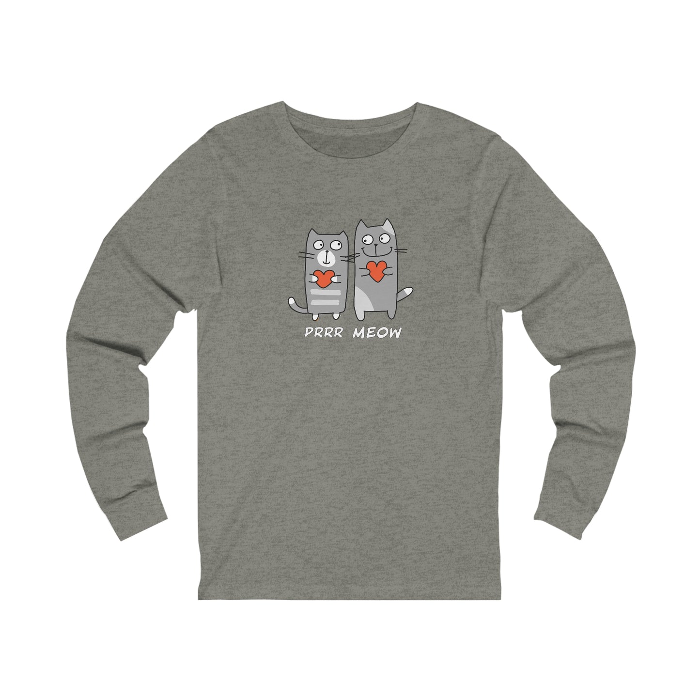 Happy Cat's. Prrr Meow. My Best Friend Has Paws. Unisex Jersey Long Sleeve Tee