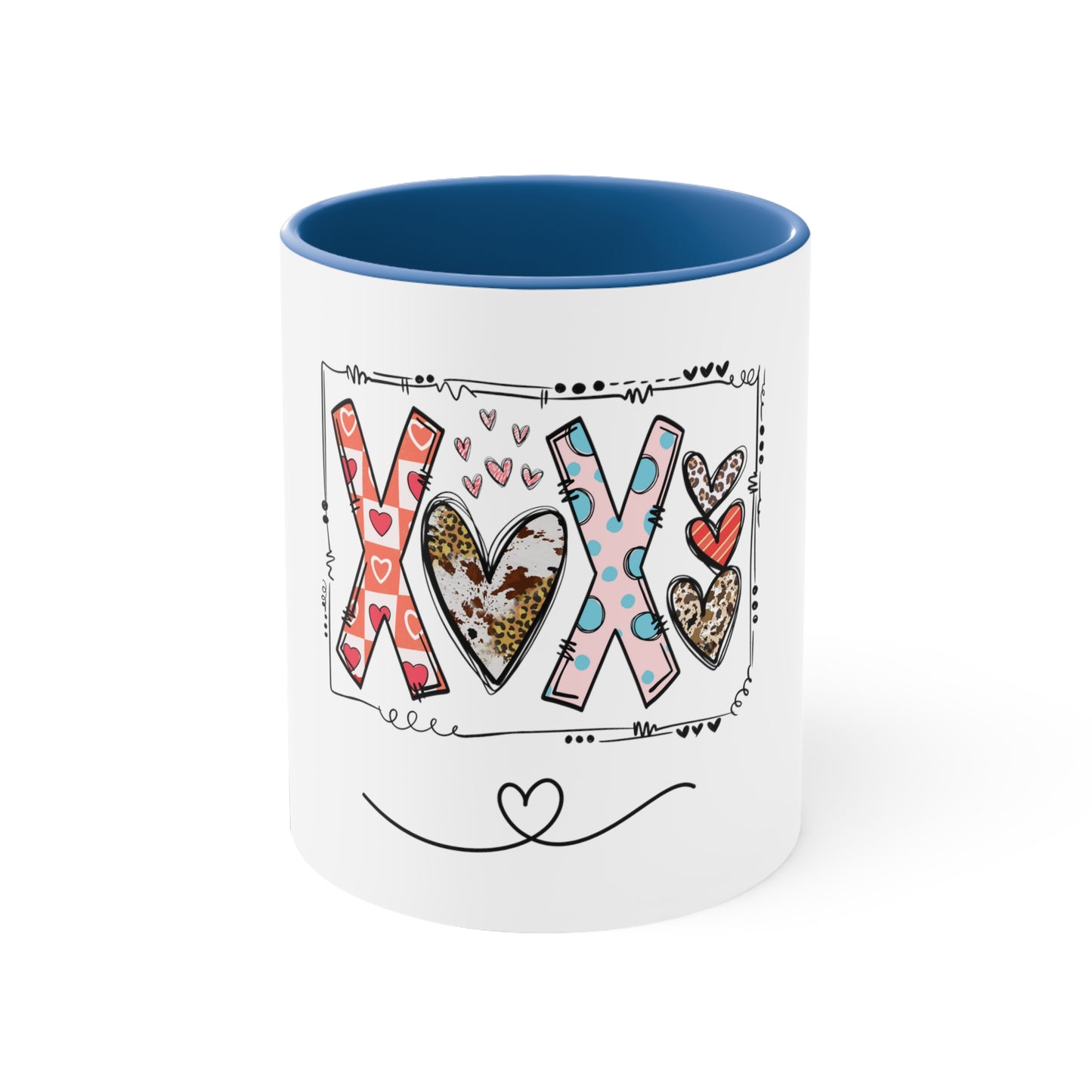 Sign of Love. XOXO. Accent Coffee Mug, 11oz