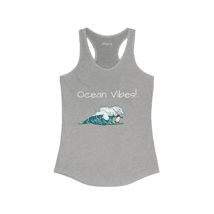 Ocean Vibes.  Women's Ideal Racerback Tank