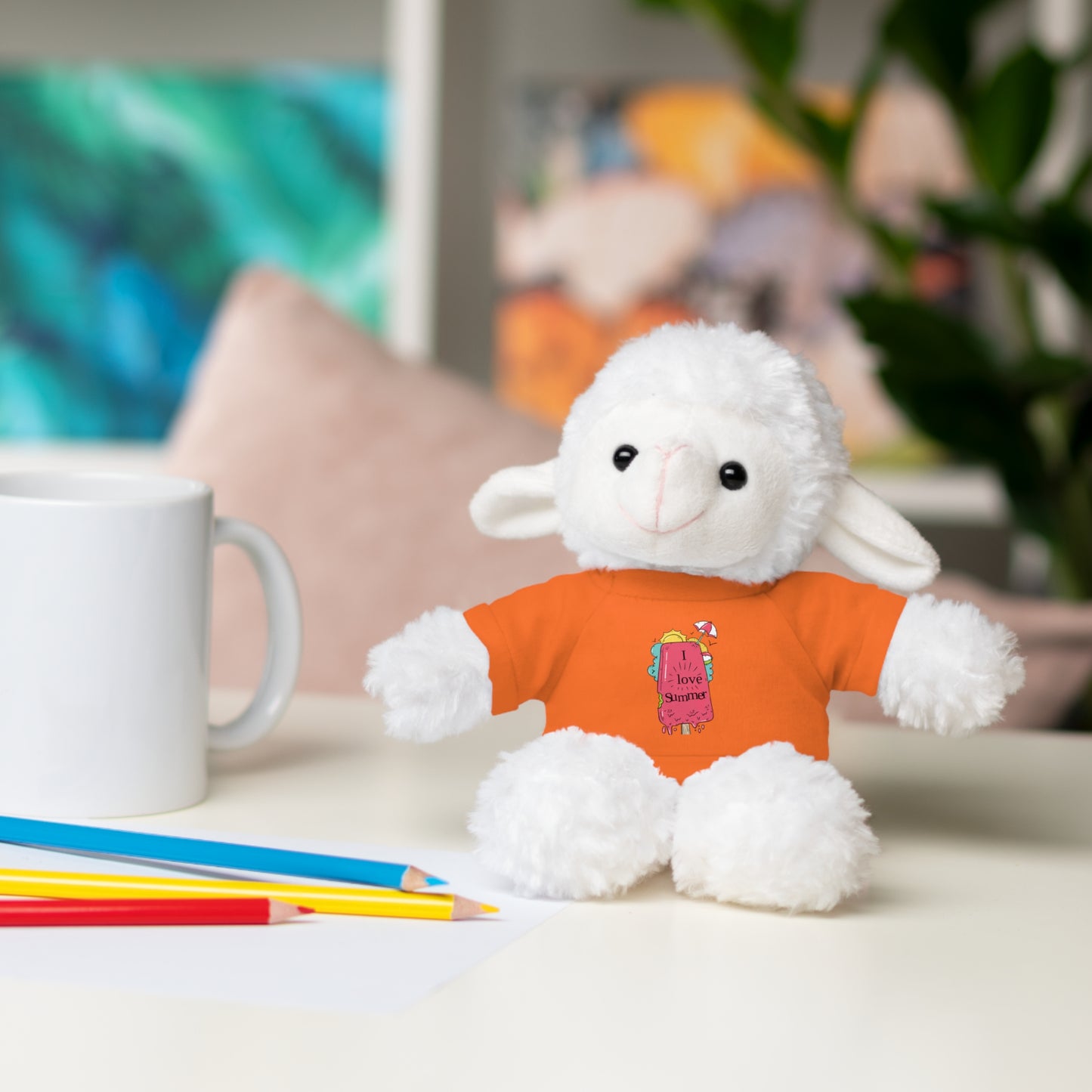 I Love Summer Panda. Stuffed Animals with Tee