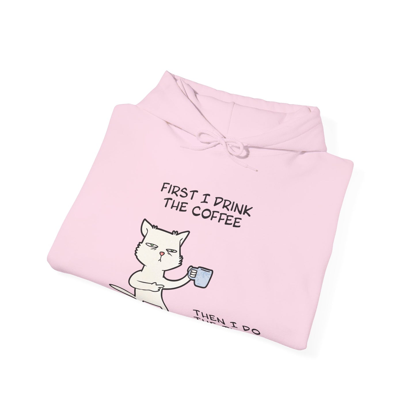Oliver The Cat Drinking Coffee To Kick Start The Day Hoodie