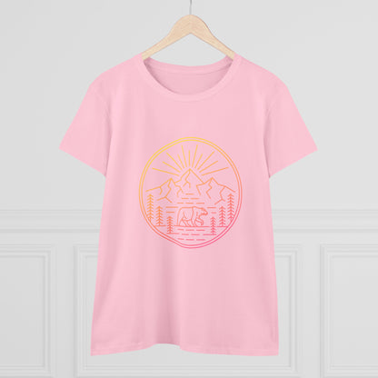 Explore Outdoors. Women's Midweight Cotton Tee