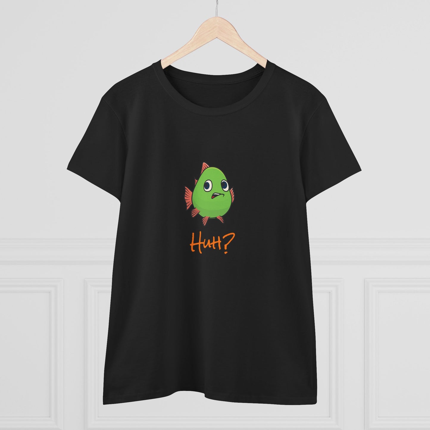 Fish In Total Disbelief. Women's Midweight Cotton Tee