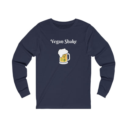 Vegan Shake.  Unisex Jersey Long Sleeve Tee