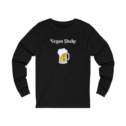 Vegan Shake.  Unisex Jersey Long Sleeve Tee