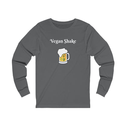 Vegan Shake.  Unisex Jersey Long Sleeve Tee