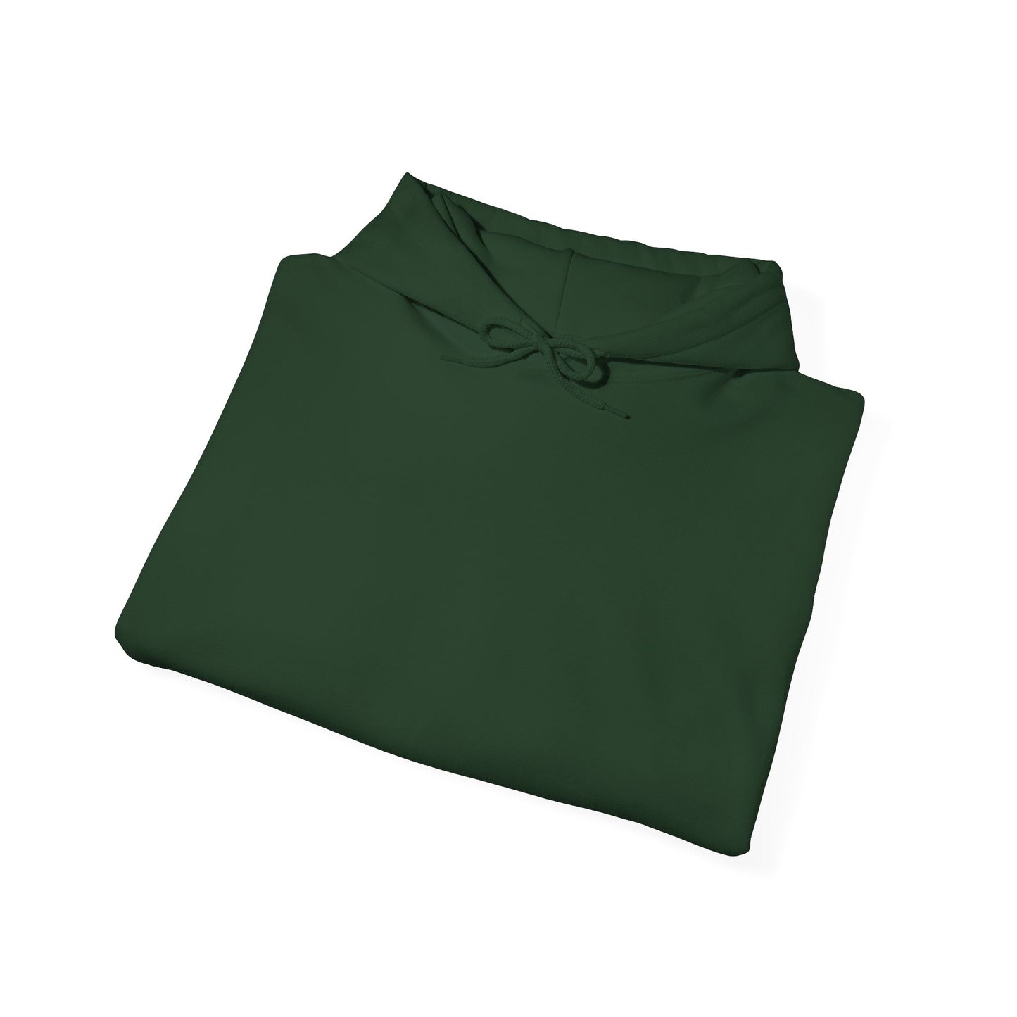 Solid Forest Green. Unisex Hooded Sweatshirt.