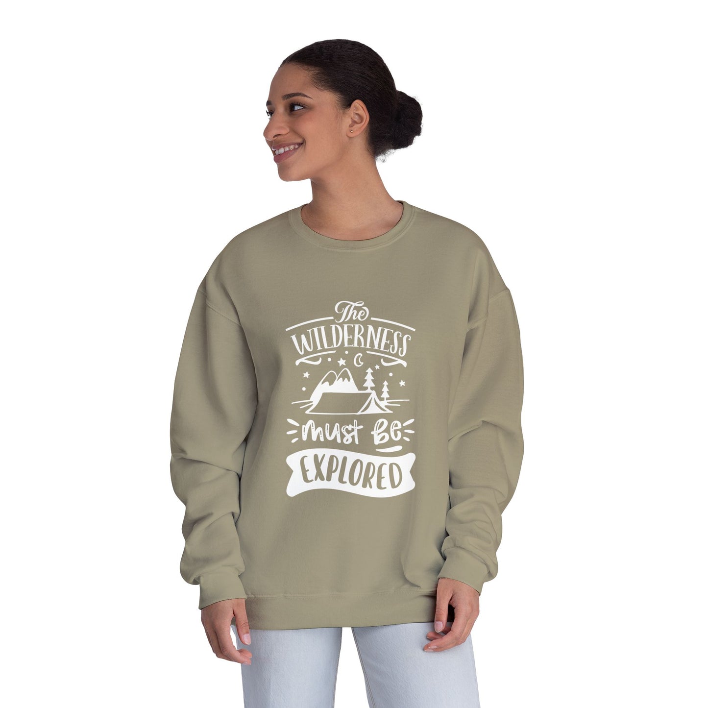 The Wilderness Must Be Explored. Unisex NuBlend® Crewneck Sweatshirt