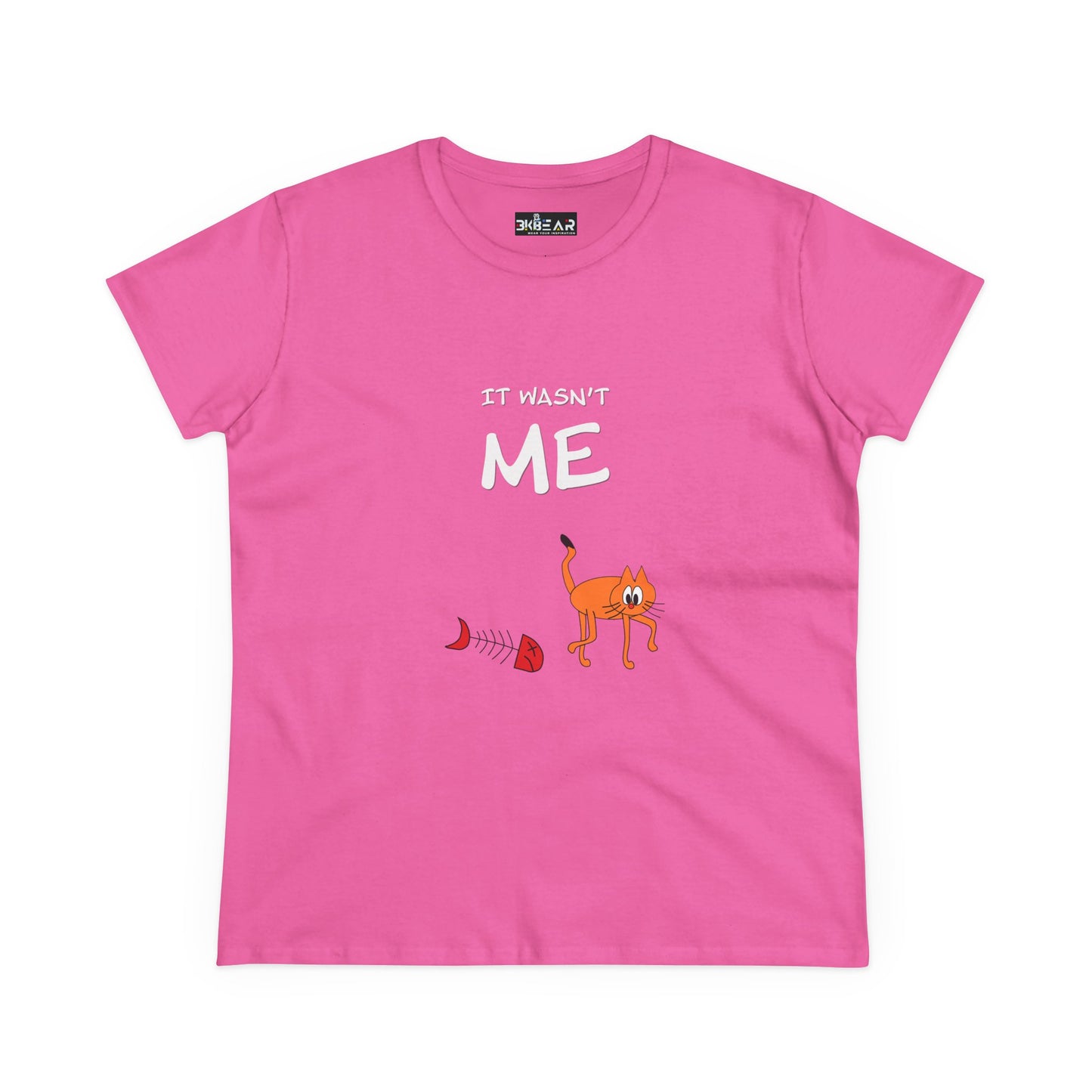 Leo The Cat Didn't Do It. Women's Midweight Cotton Tee