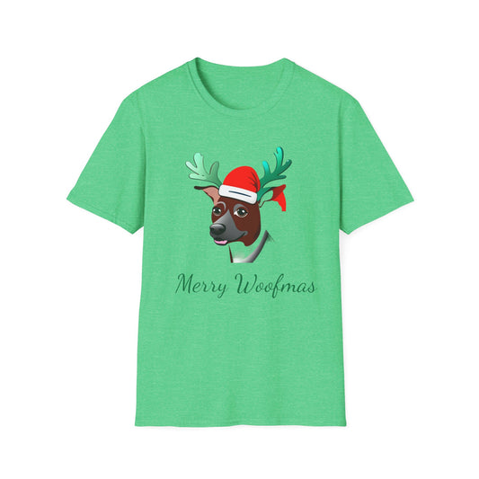 Merry Woofmas and Christmas, Unisex Softstyle T-Shirt