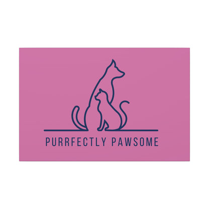 Purrfectly Pawsome. Canvas Gallery Wraps