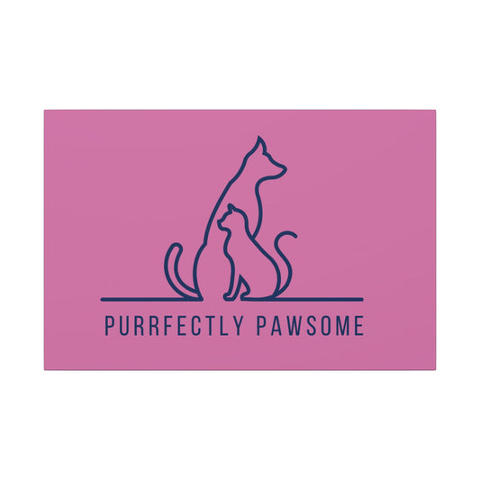 Purrfectly Pawsome. Canvas Gallery Wraps