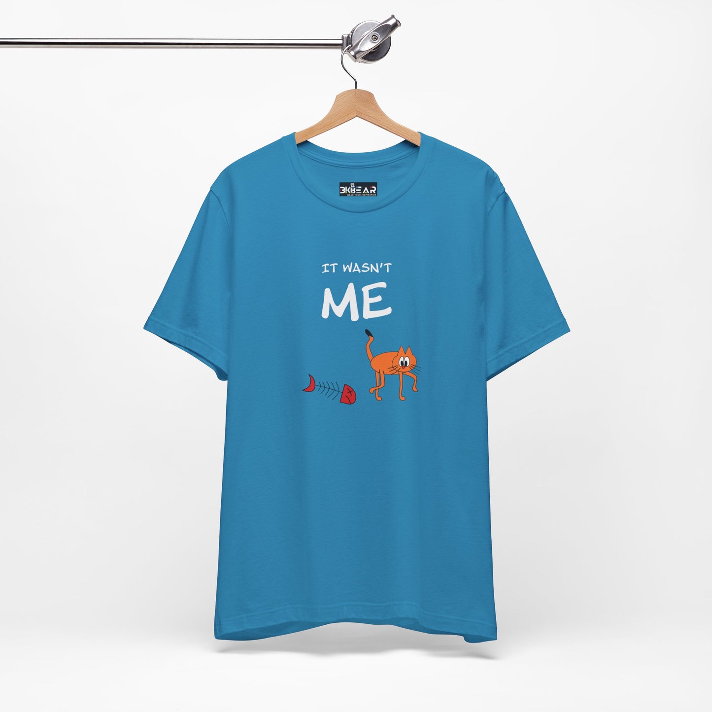 Leo The Cat Didn't Do It. Unisex Jersey Short Sleeve Tee