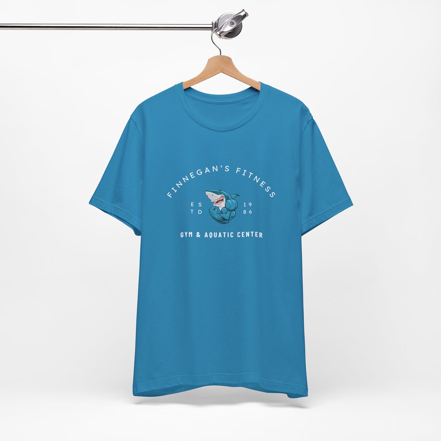 Finnegan's Fitness. Gym and Aquatic Center.  Unisex Jersey Short Sleeve Tee