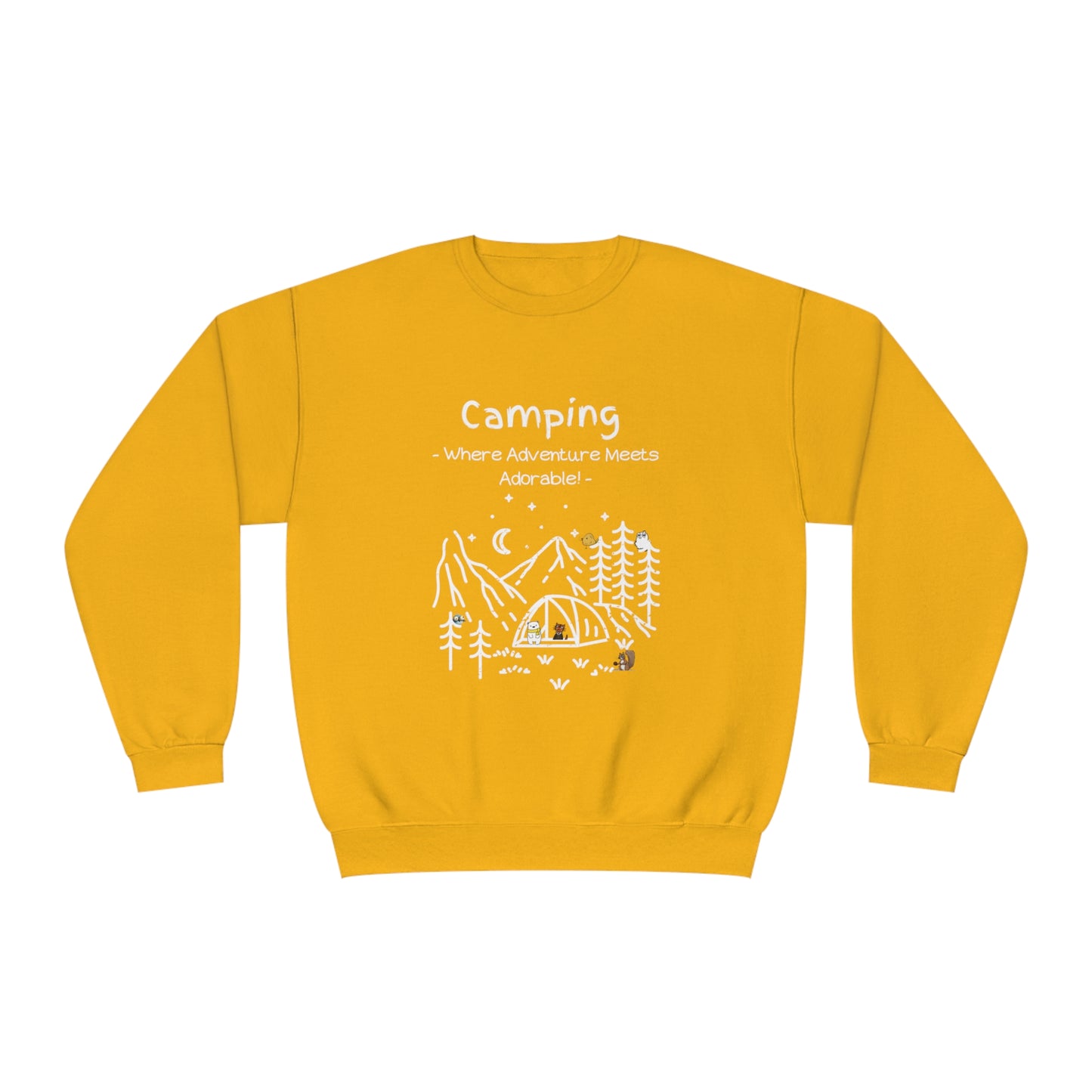 Copy of Camping. Where Adventure Meets Adorable. Unisex NuBlend® Crewneck Sweatshirt