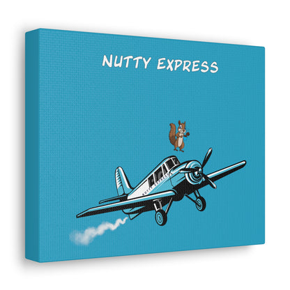 Nutty's Express Delivery. Always On-Time. Canvas Gallery Wraps