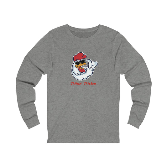 Chillin' Chicken. Unisex Jersey Long Sleeve Tee