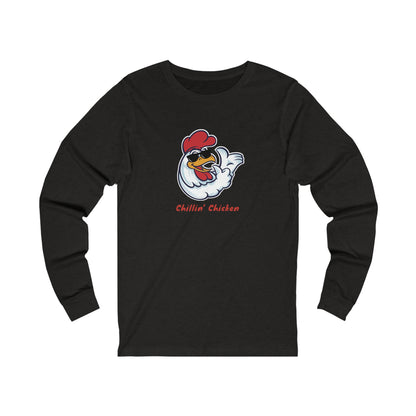 Chillin' Chicken. Unisex Jersey Long Sleeve Tee