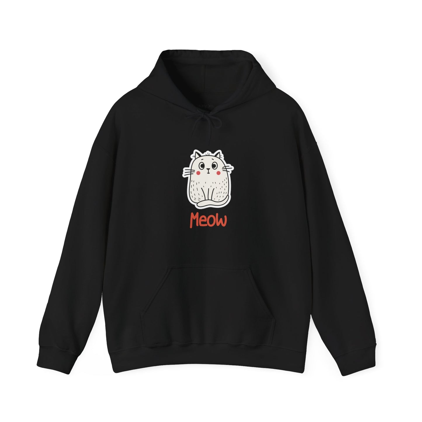 Loki The Cat. Meow. Unisex Hooded Sweatshirt.