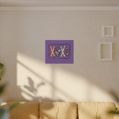 Sign of Love. XOXO. Canvas Gallery Wraps