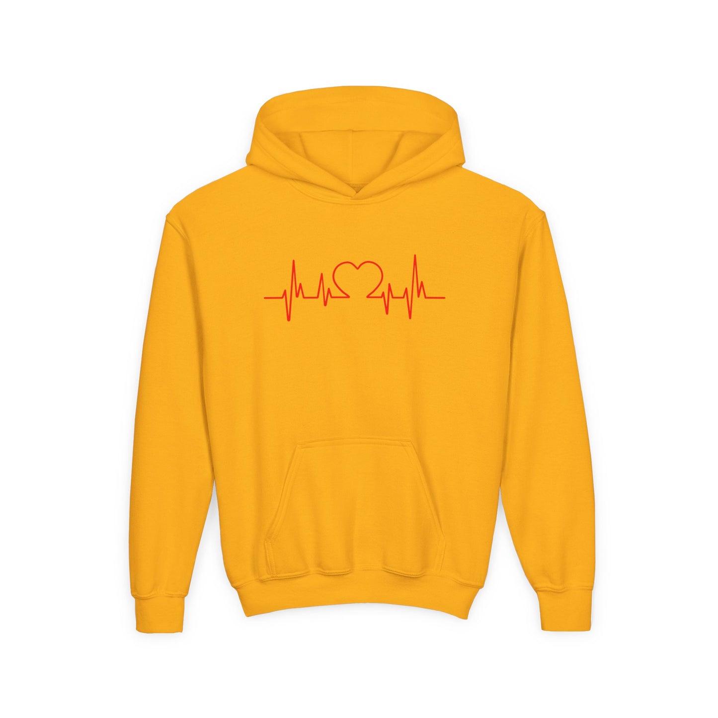 Heartbeat Love Youth Hoodie - Cozy Sweatshirt for Kids